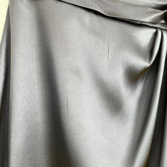 Bill Levkoff Style 188 in Charmeuse Strapless Formal Dress, Pewter #457, Size 0 - Picture 3 of 16